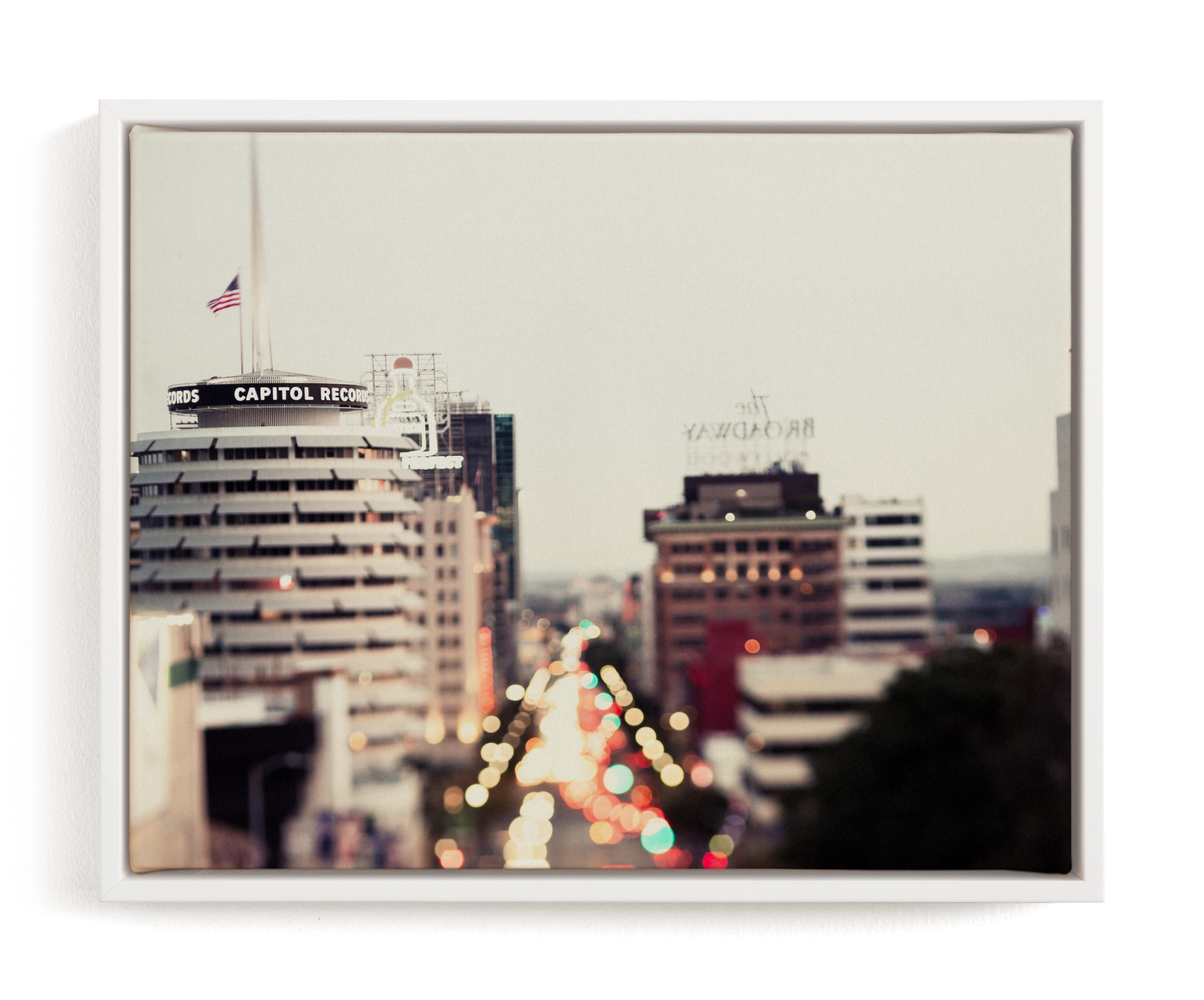 Capitol Records At Dusk Limited Edition Fine Art Print 1 - Image 0