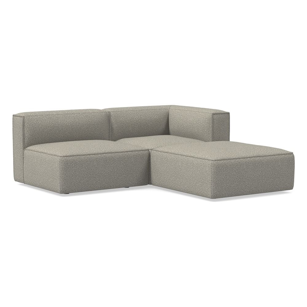 Remi Sectional Set 01: Armless Single, Corner, Ottoman, Memory Foam, Twill, Gravel, Concealed Support - Image 0