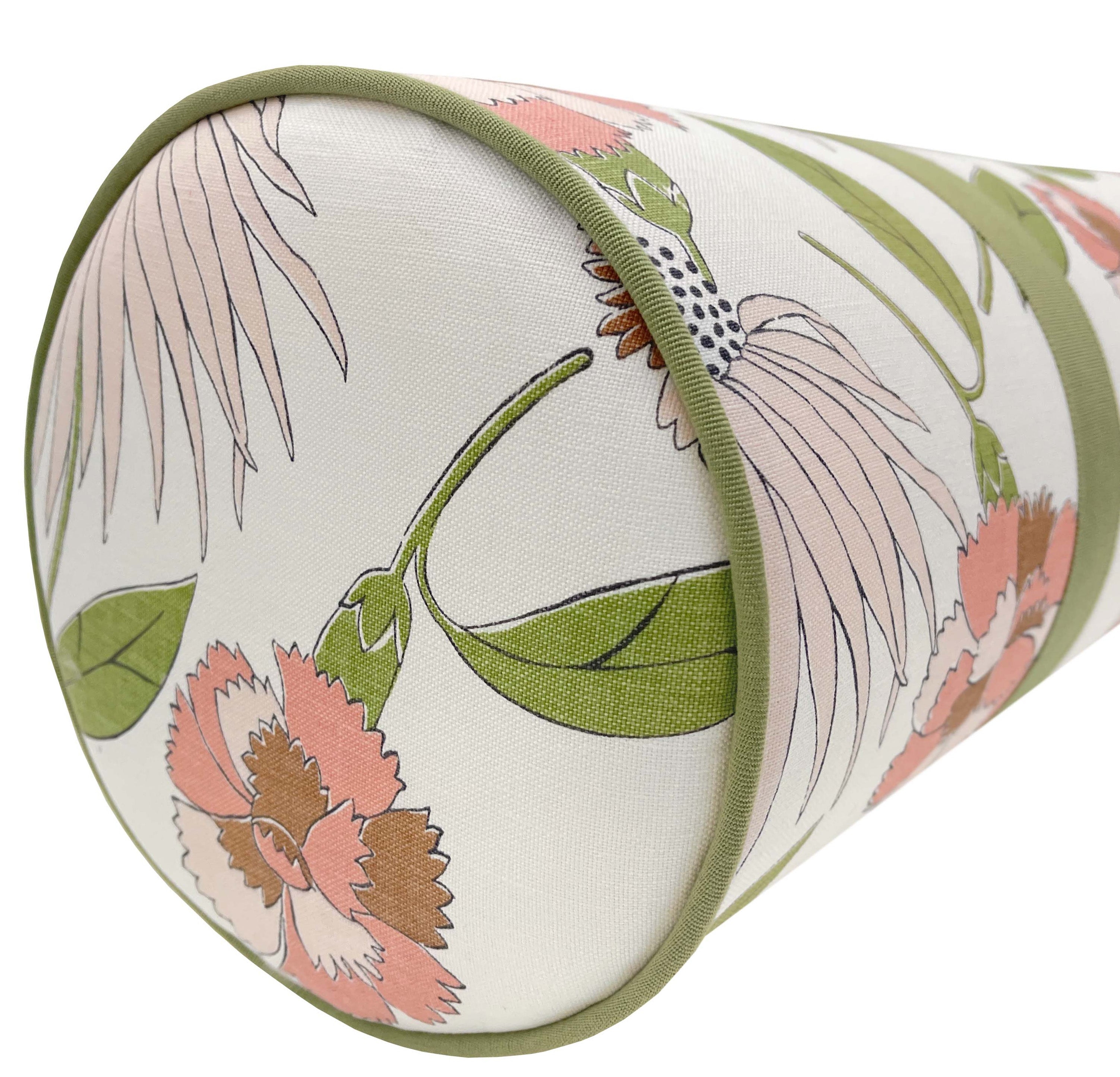 OCS X LDC | THE BOLSTER | SCHUMACHER : BOUQUET TOSS // FAWN + RIBBON TRIM // LEAF - SAMPLE 4" X 4" - Image 2