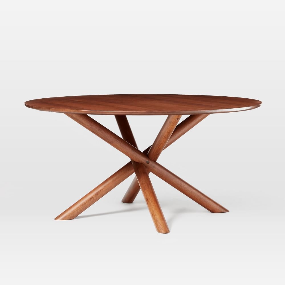 Jax 60" Round Dining Table, Walnut - Image 0