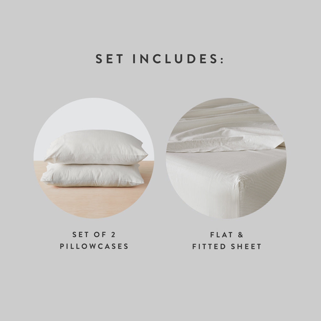 The Citizenry Organic Resort Cotton Bed Sheet Set | Full | White - Image 8