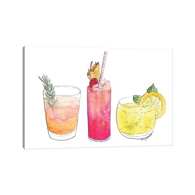 Summer Cocktails by Kelsey Mcnatt - Wrapped Canvas Gallery-Wrapped Canvas Giclée - Image 0