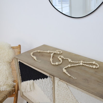 Tahani Wood Bead Garland - Image 0
