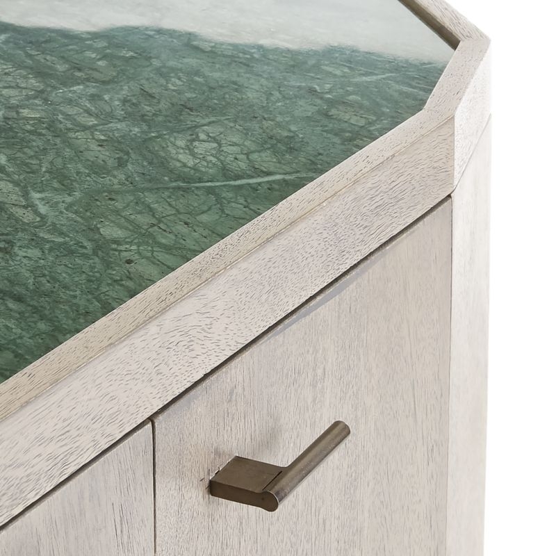 Bradshaw Small Green Marble Sideboard - Image 5