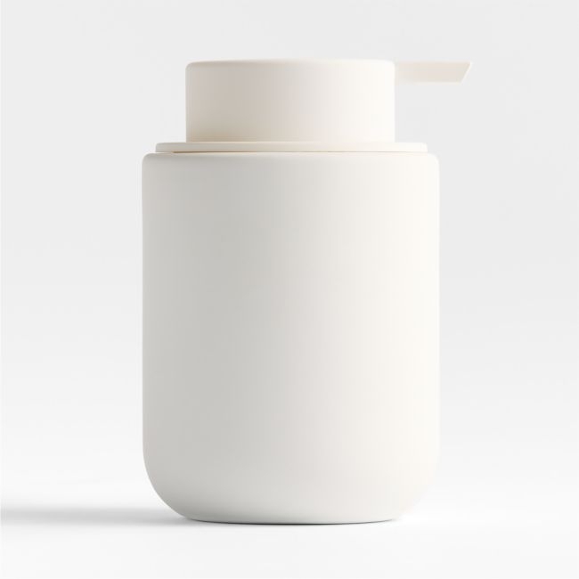 Varick White Silicone Coated Soap Pump - Image 0