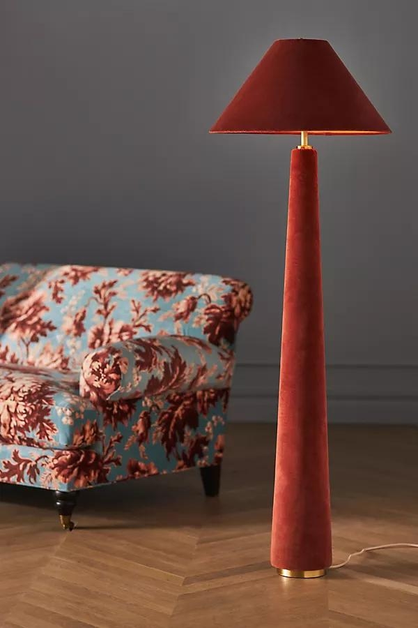 Lulu Velvet Floor Lamp - Image 0