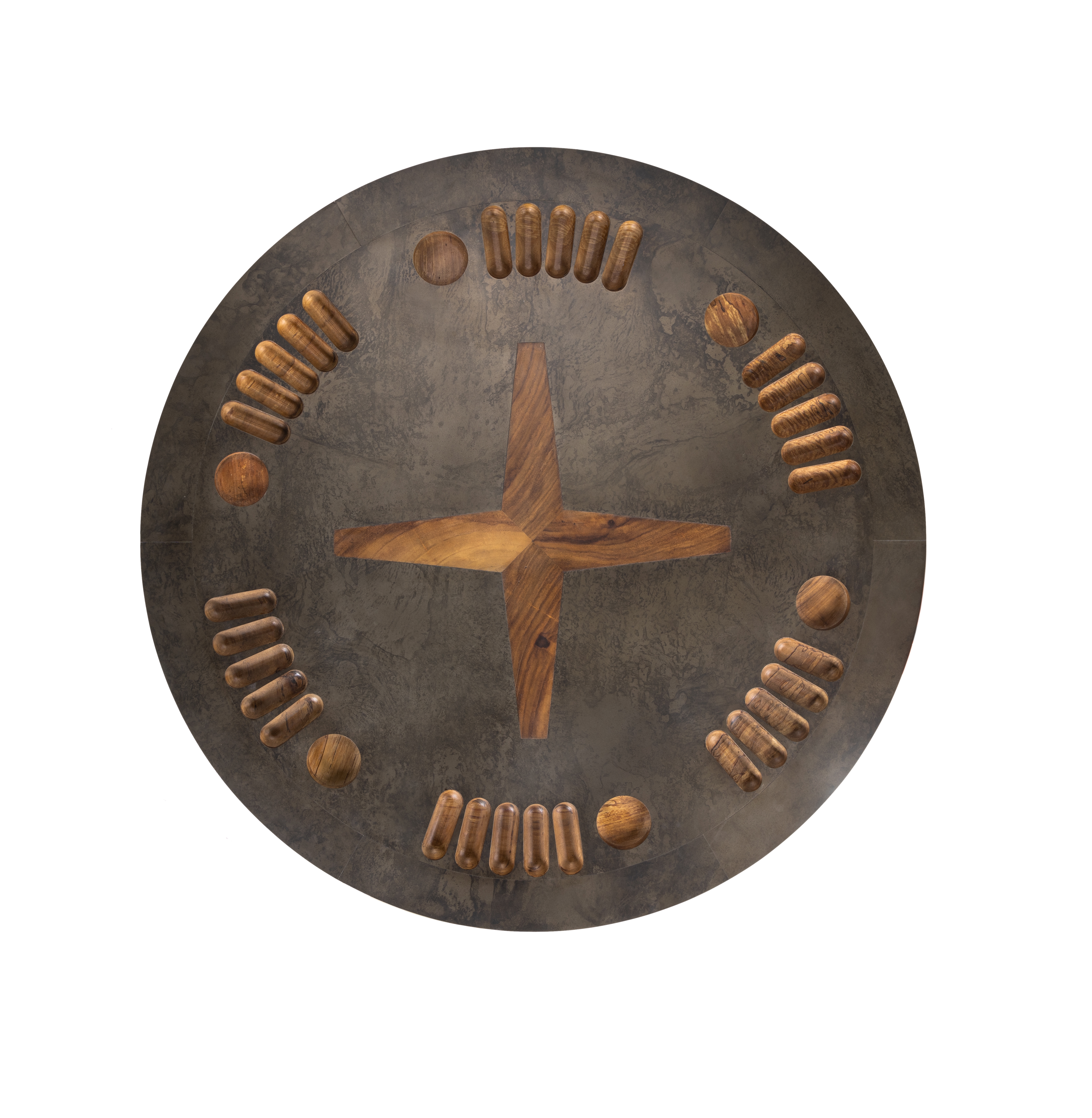 Poker Table-Natural Brown Guanacaste - Image 4