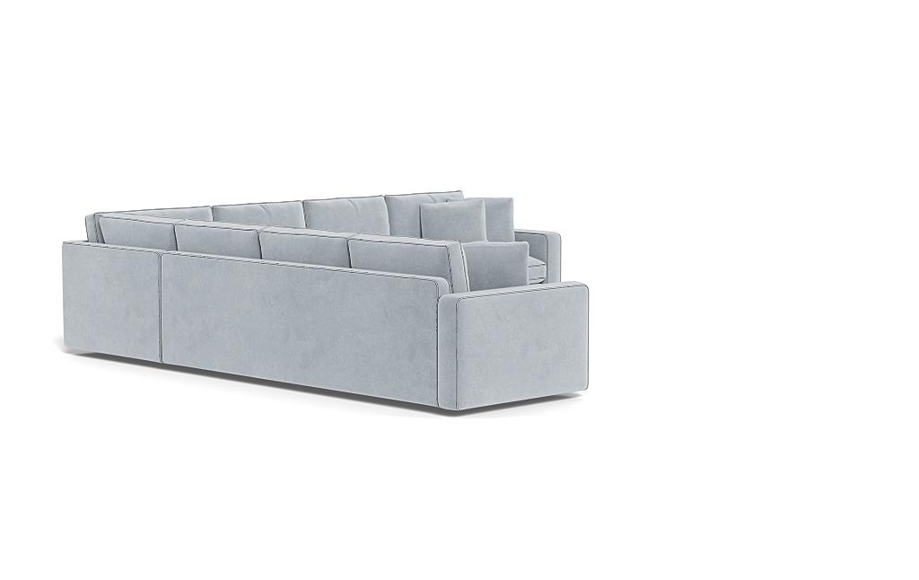 James 3-Piece 6-Seat Corner Sectional with Contrast Piping - Image 1