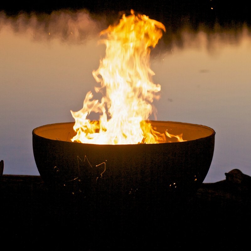Fire Pit Art Funky Dog Steel Wood/Gas Fire Pit Ignition: Wood Burning, Fuel Type: Wood Burning - Image 0