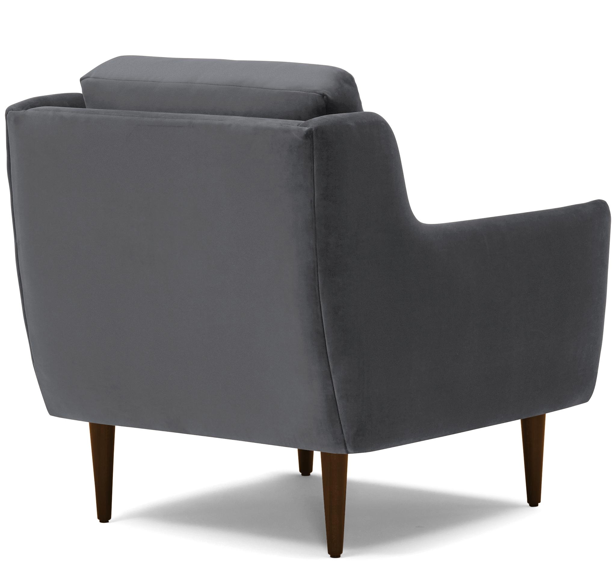 Gray Bell Mid Century Modern Chair - Essence Ash - Mocha - Image 3
