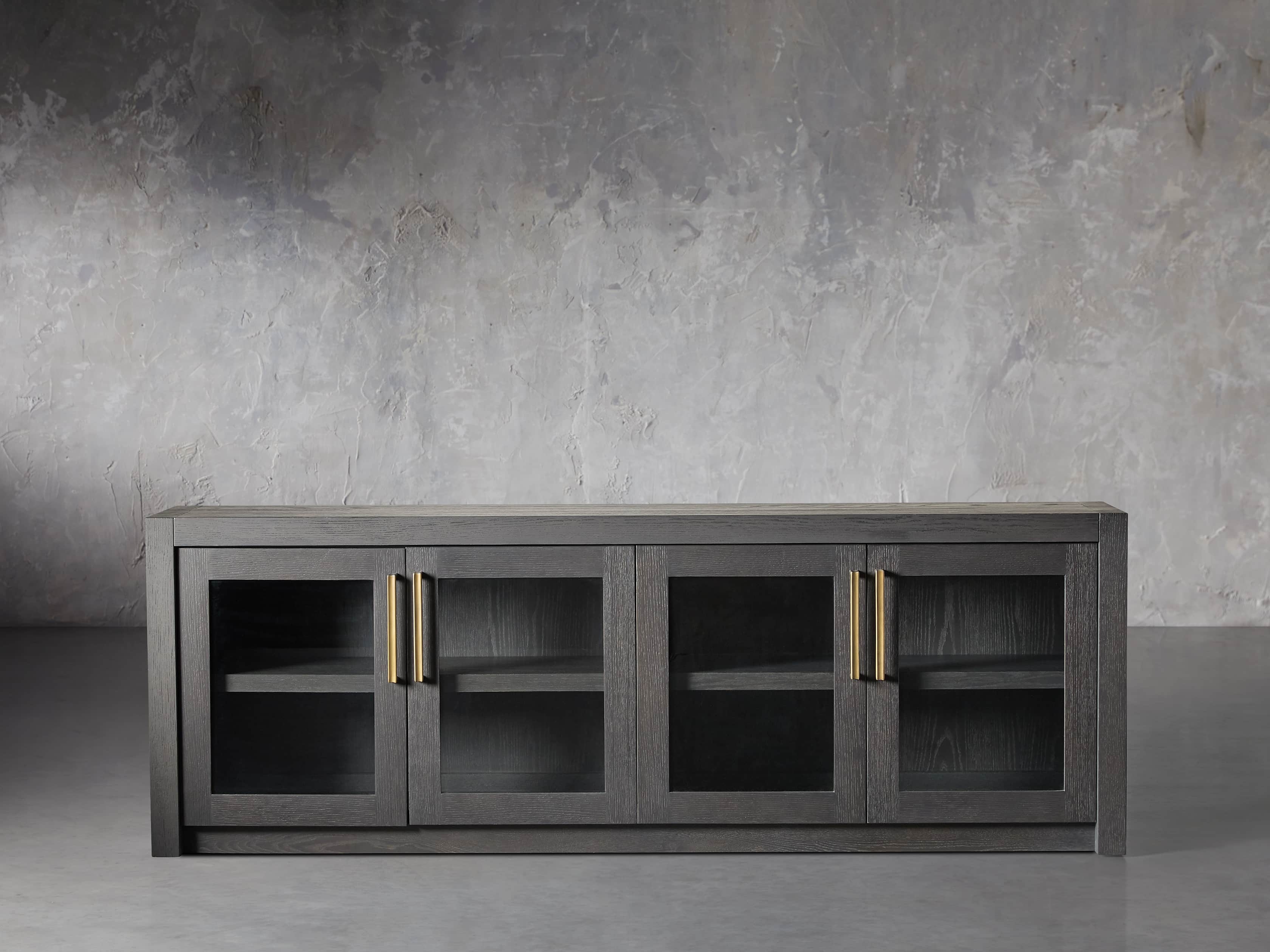 Bodhi Media Console in Wood 80" Black  Ebony  - Image 0