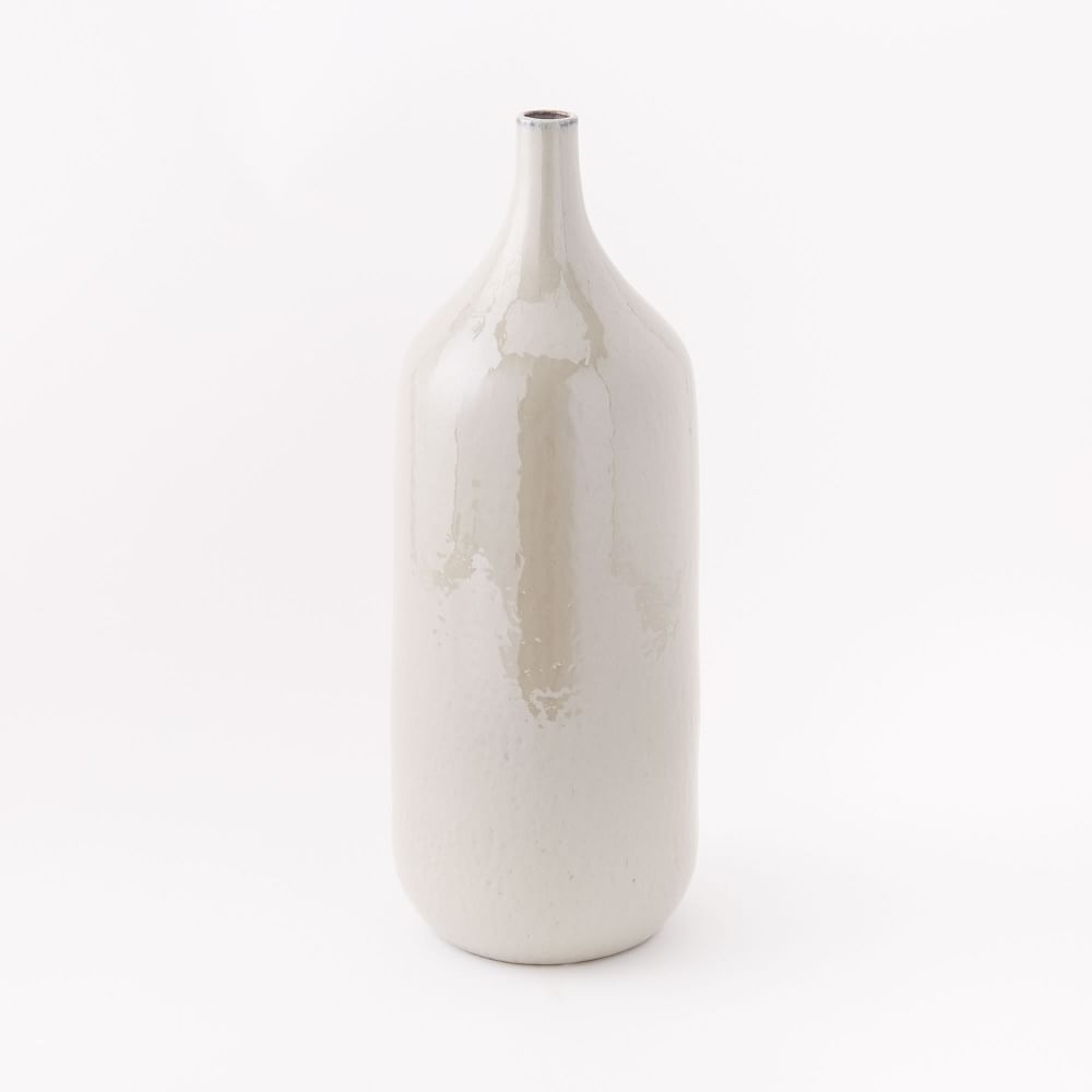Bright Ceramicist Vase, Oversized Bottle, Dove - Image 0