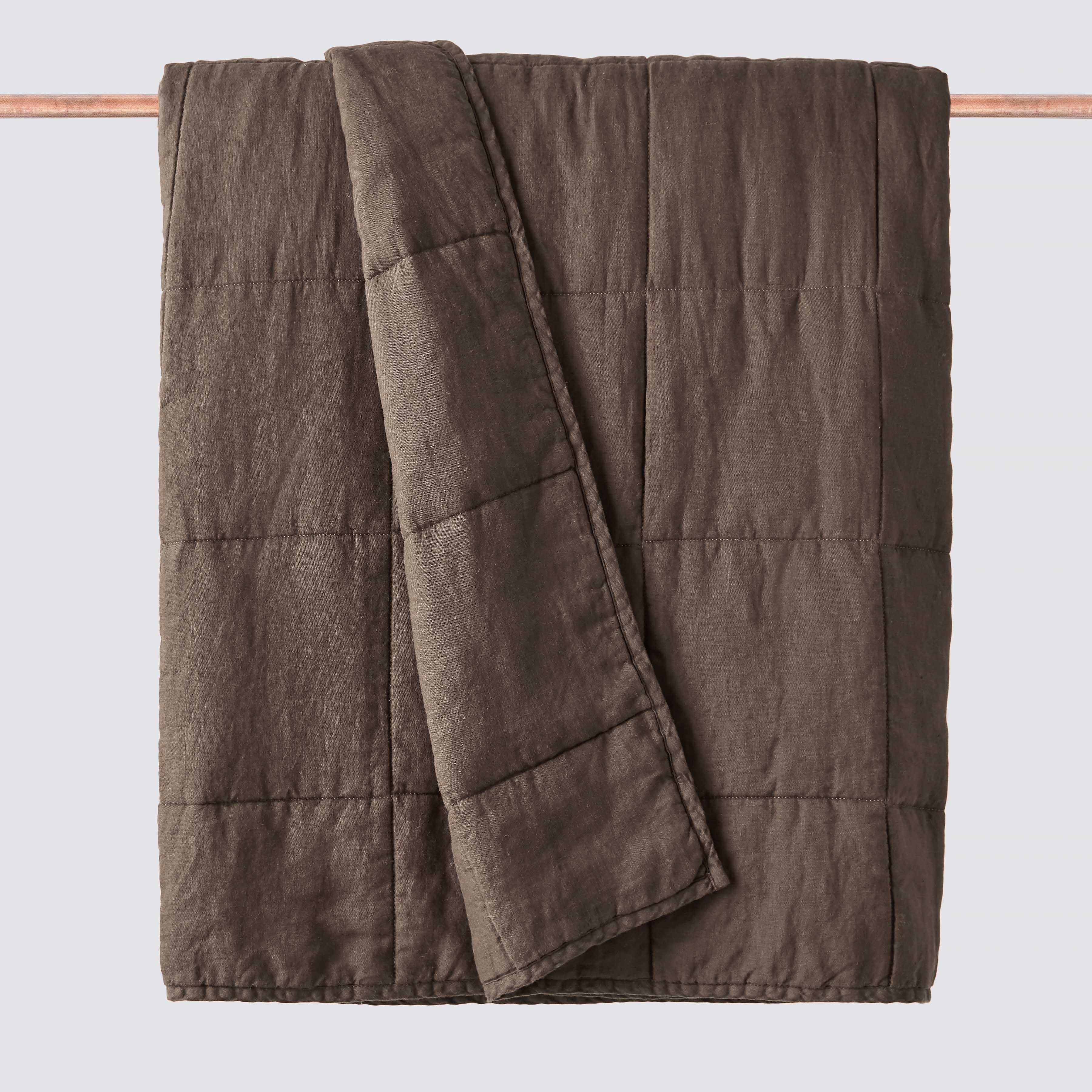 The Citizenry Stonewashed Linen Quilt | King/California King | Black - Image 0