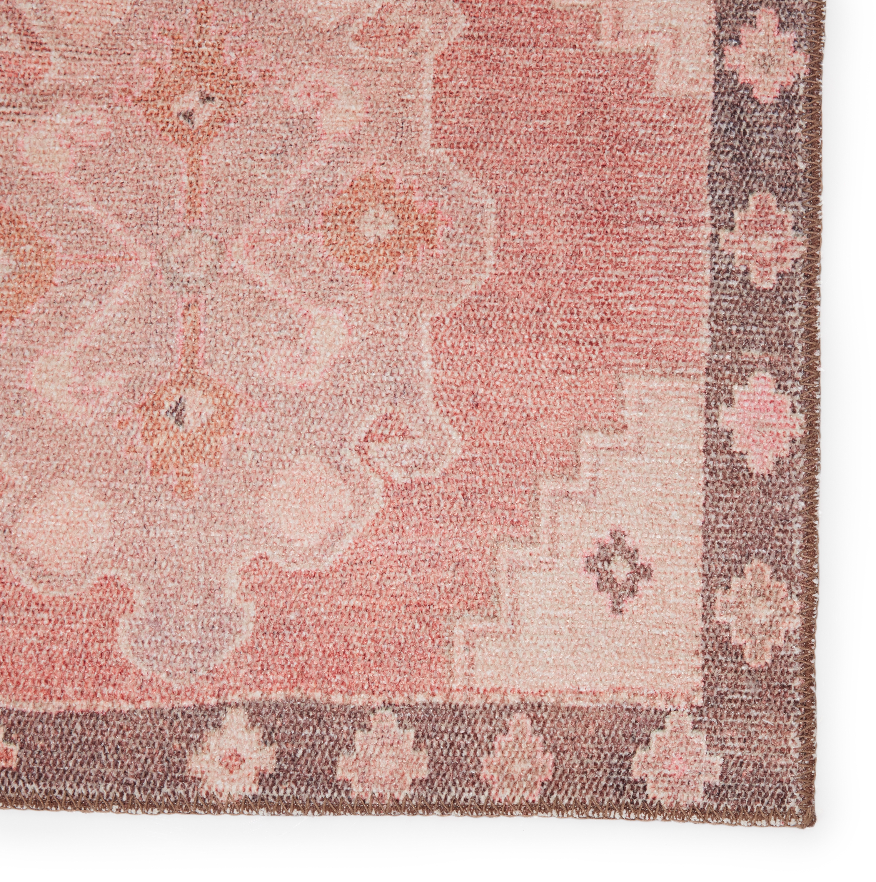 Vibe by Chilton Medallion Pink/ Brown Runner Rug (2'6"X10') - Image 3