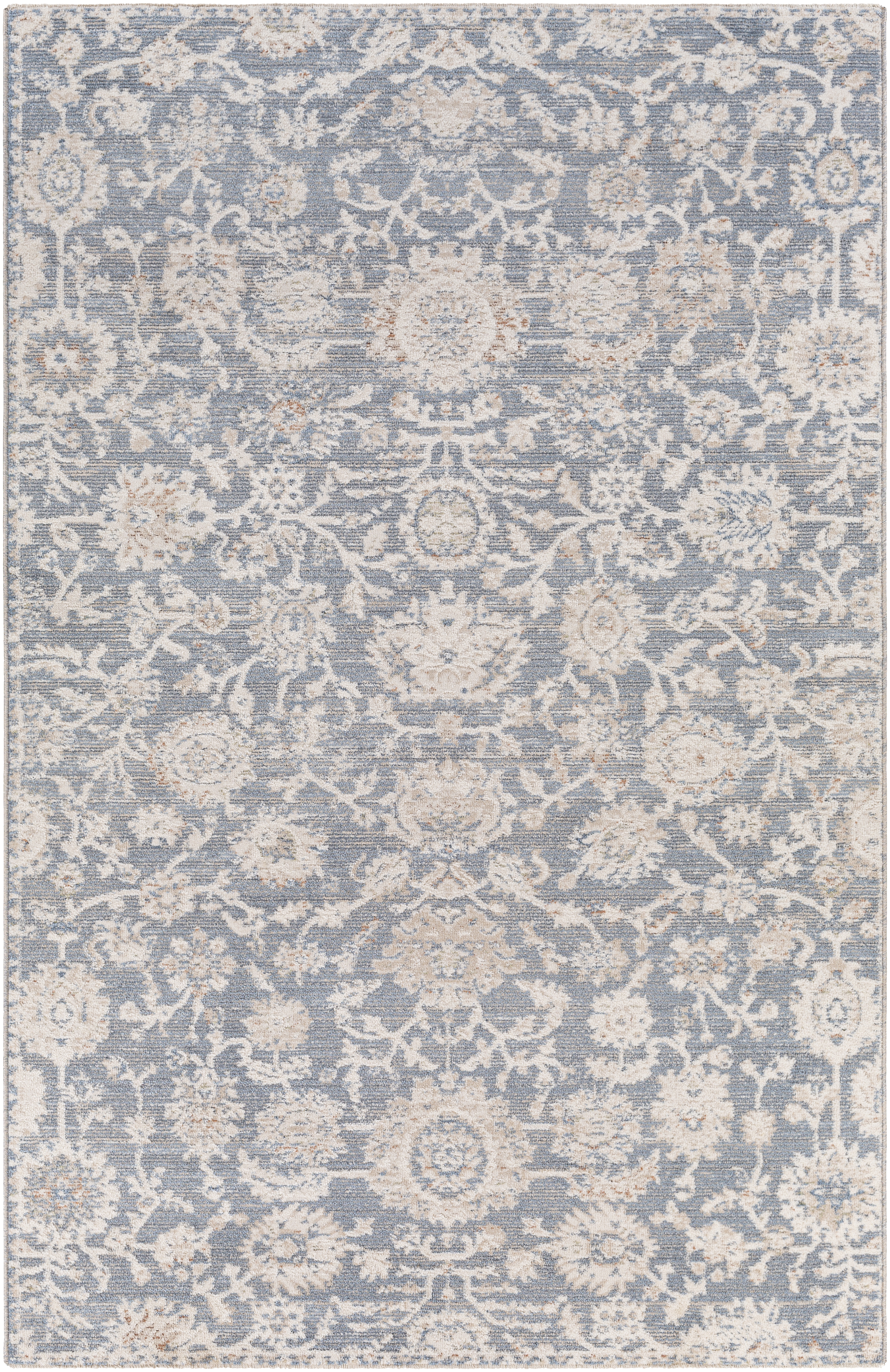 Amore Blue Indoor 2' x 2'11" Machine Woven Rug - Image 0