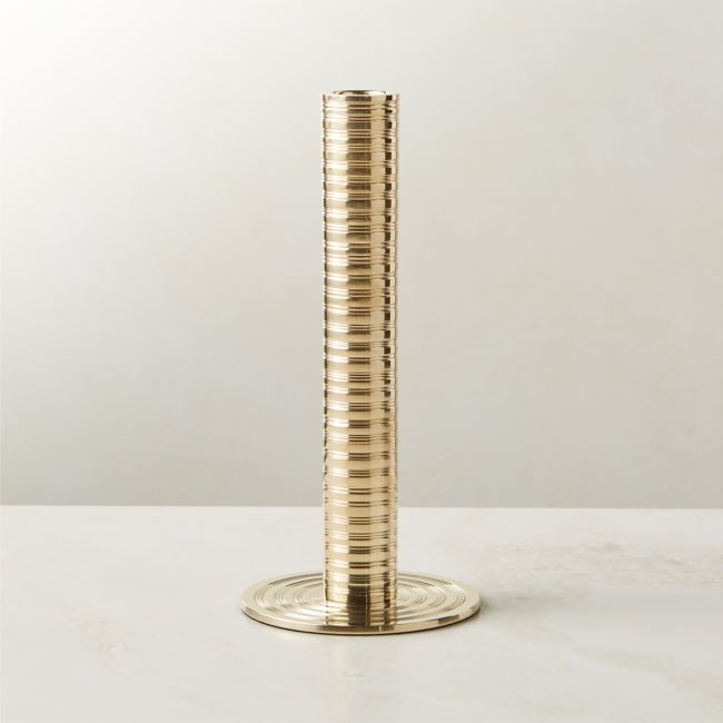 Spencer Brass Taper Candle Holder Large - Image 0