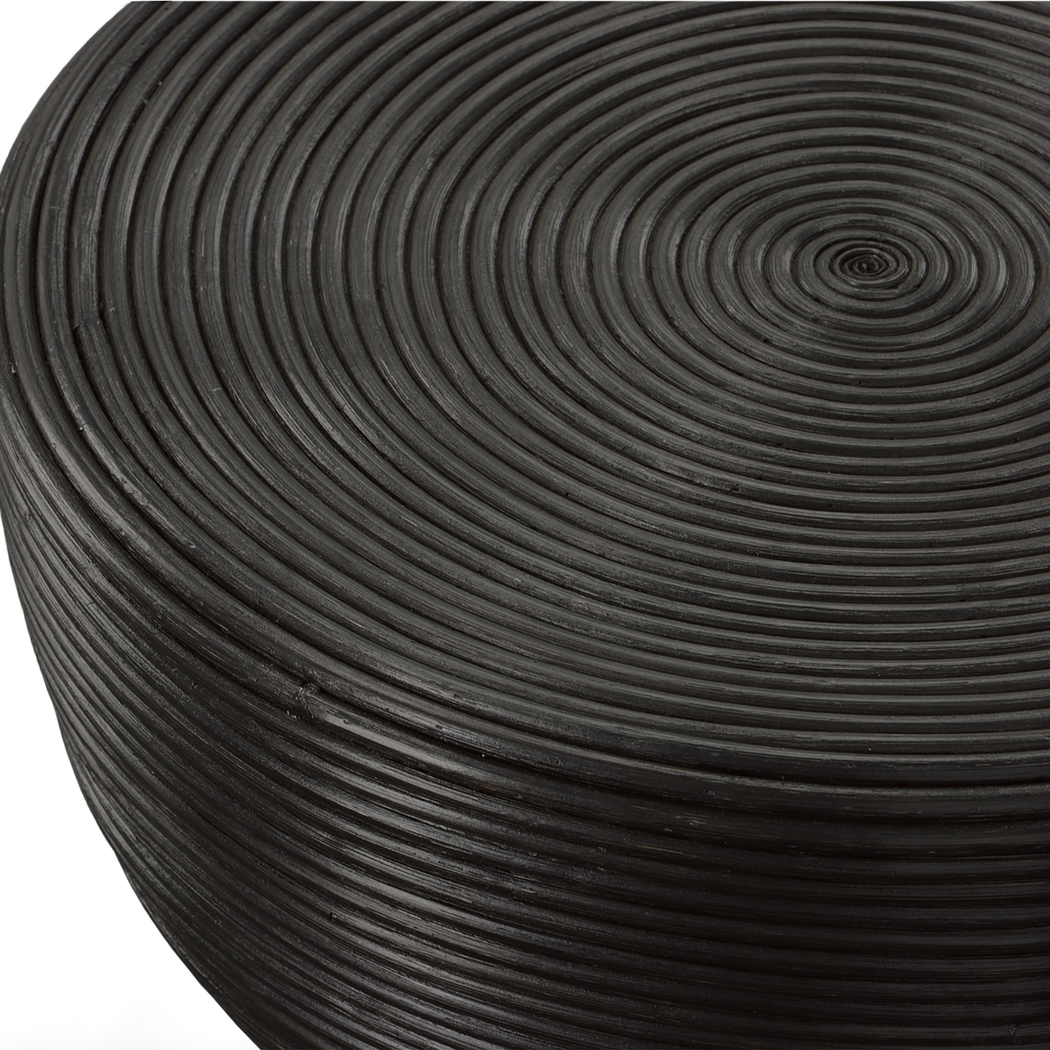 Bongo Black Rattan Side Table - Image 4