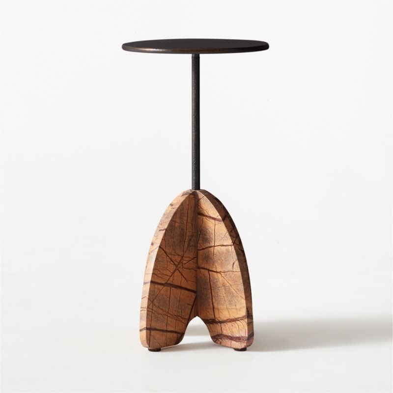Spazio Brown Marble Side Table - Image 2