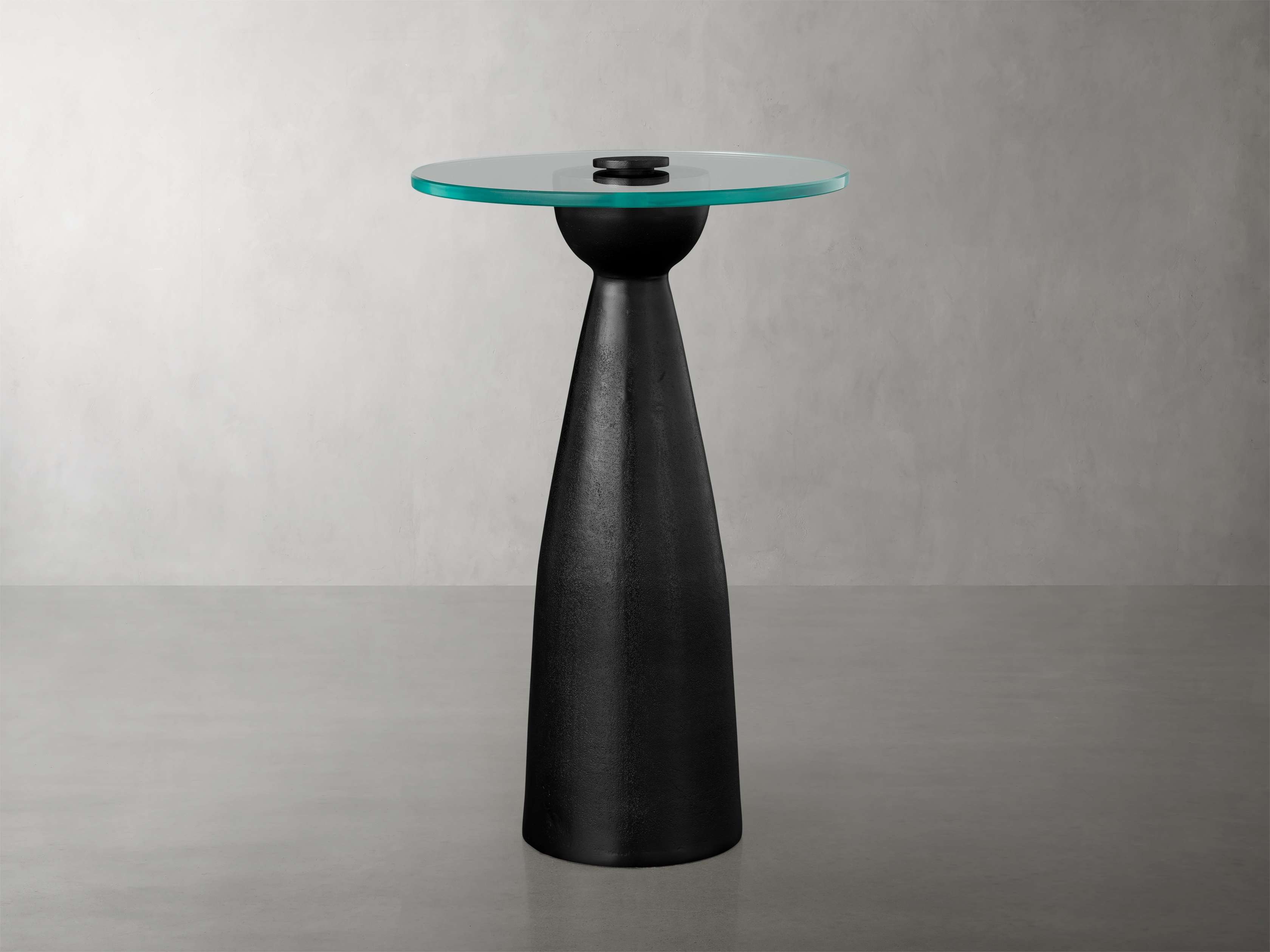 Beaufort Top Martini Table Glass in Black  Nickel - Image 0