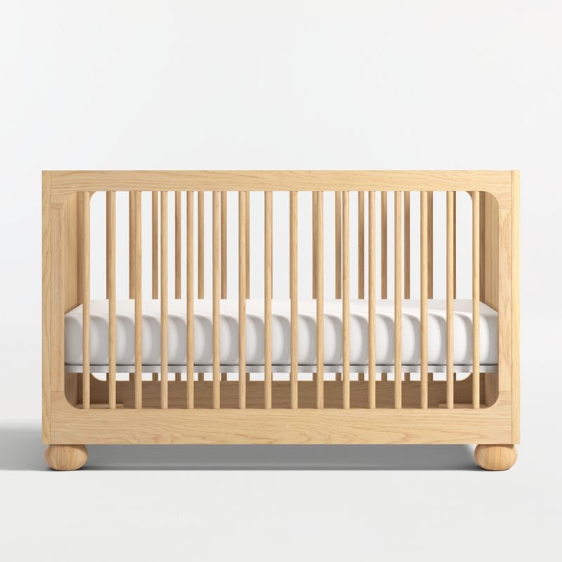 Emery Natural Oak Wood Convertible Crib - Image 3