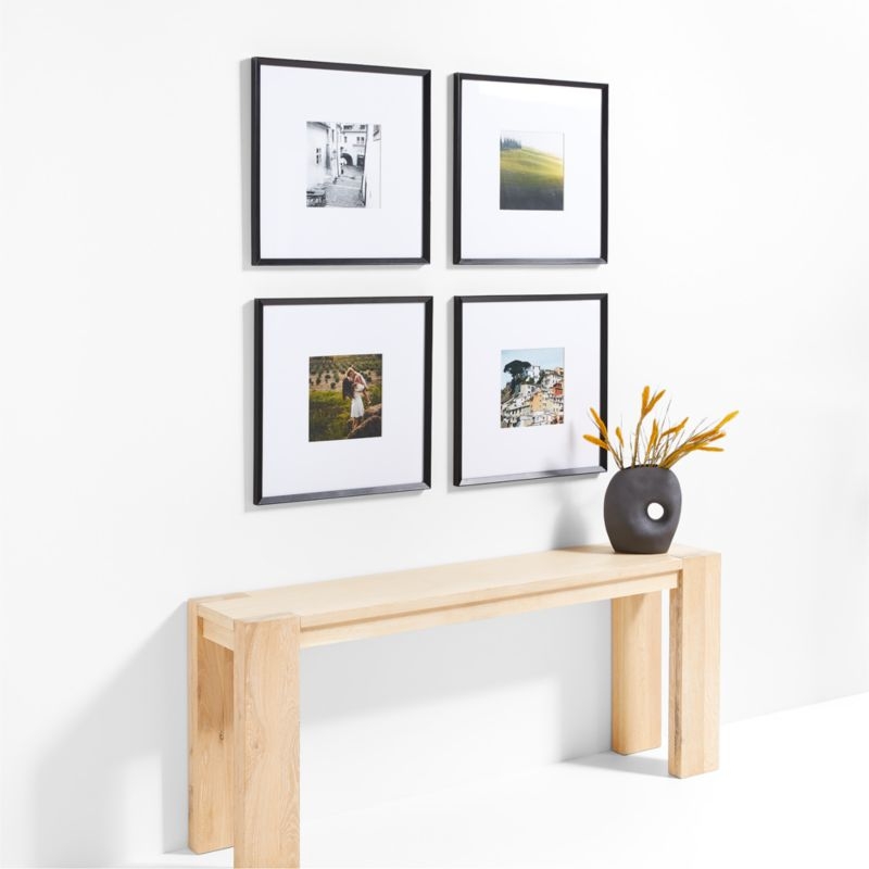 Icon Wood 4-Piece Black 11x11 Gallery Wall Frame Set - Image 1