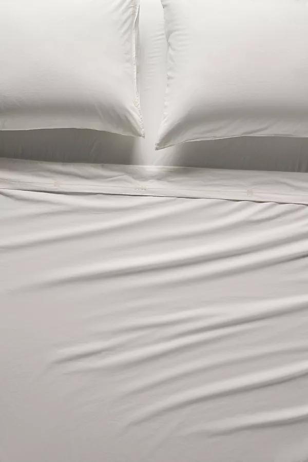 Taylor Organic Cotton Percale Embroidered Sheet Setu200b - Image 0
