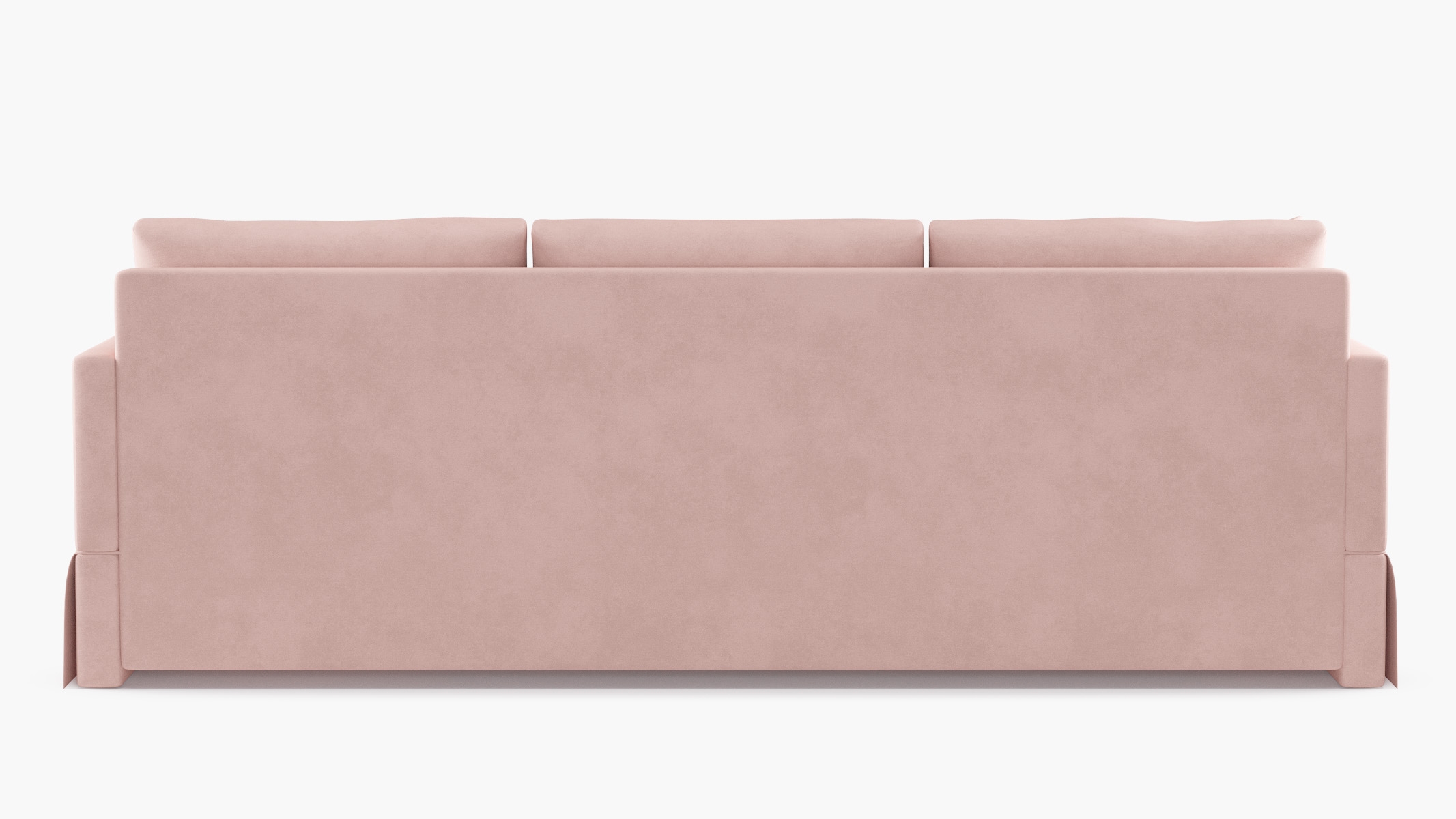 Skirted Track Arm Sofa, Blush Classic Velvet, Extra Deep (43") - Image 3