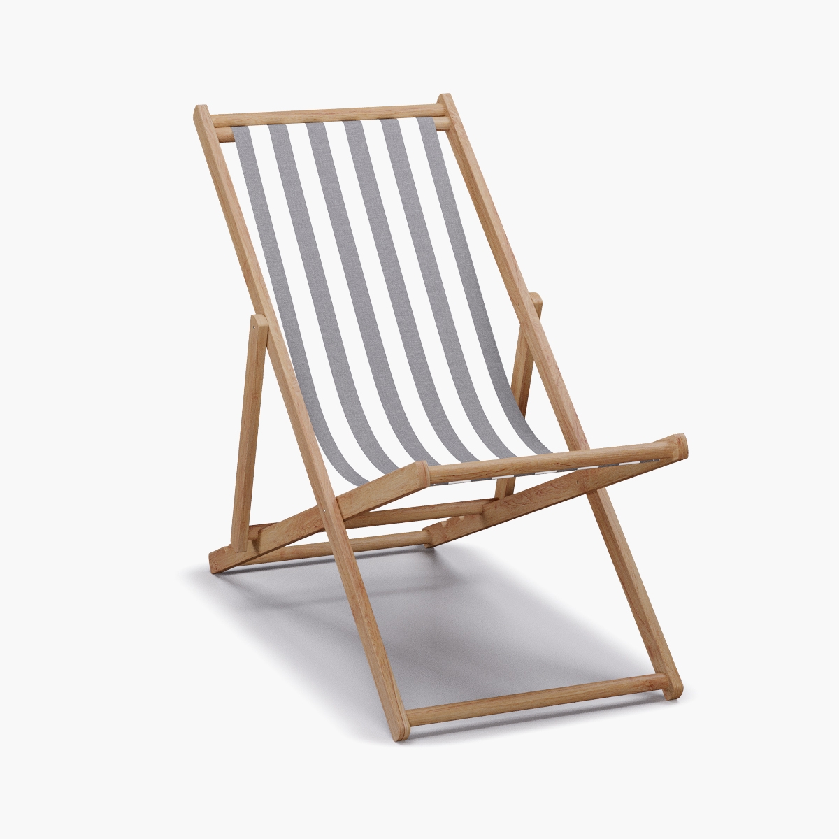 Cabana Chair, Charcoal Cabana Stripe - Image 0