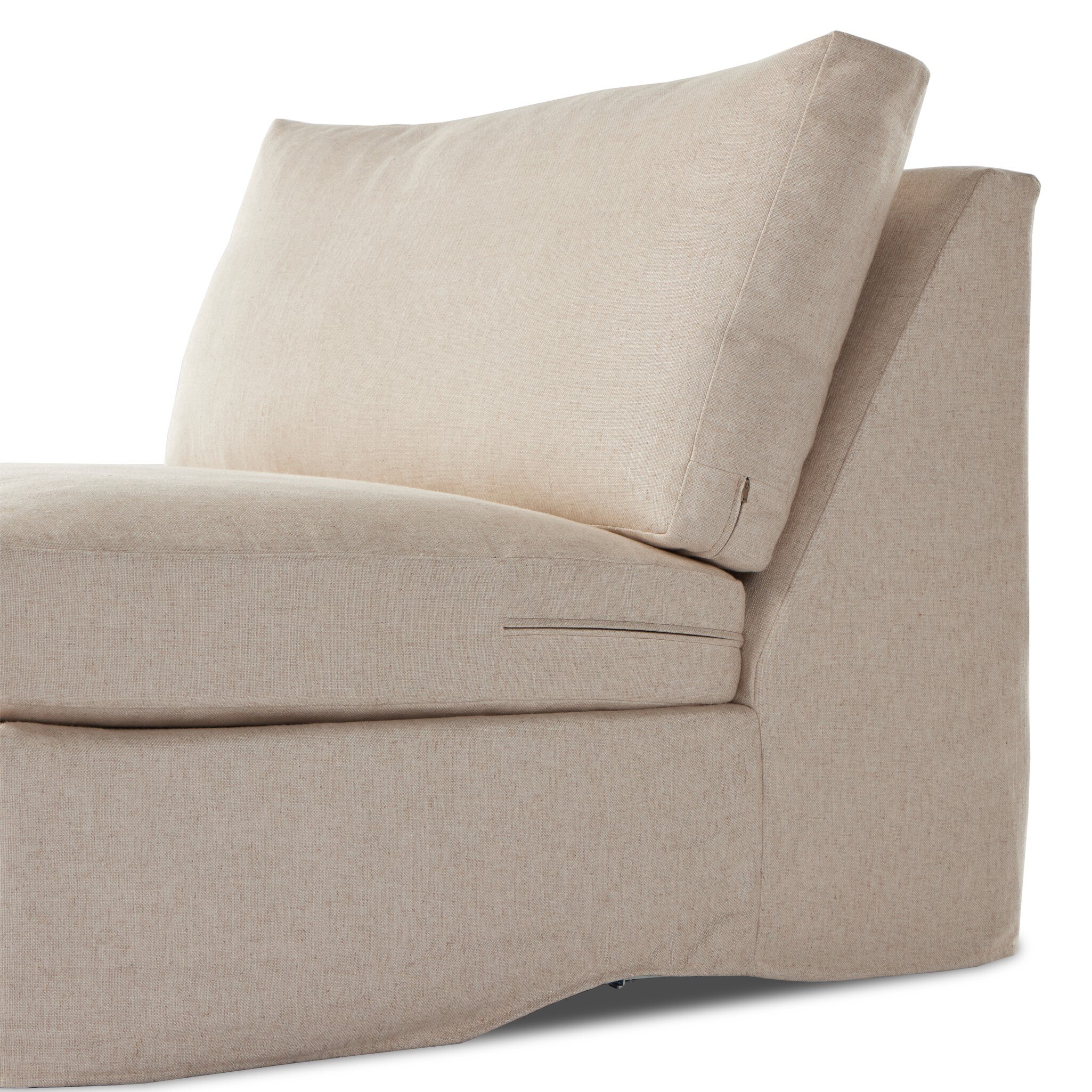Build Your Own: Delray Slipcover Sectional - Evere Creme - Image 11