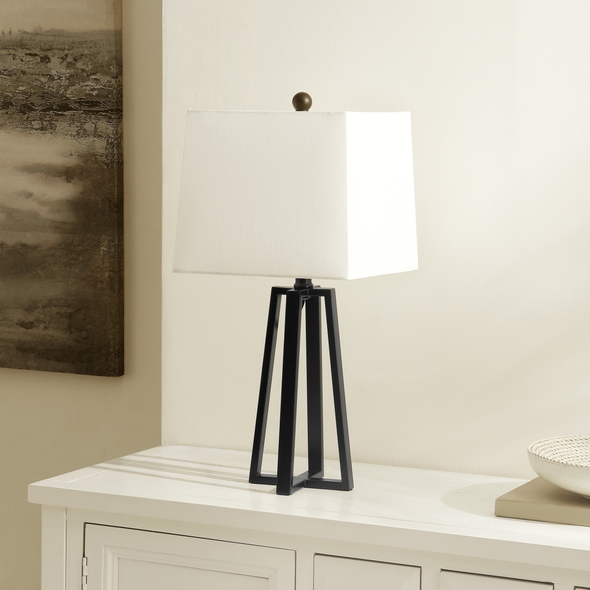 Acosta 21.25 Inch Table Lamp - Black - Safavieh - Image 1