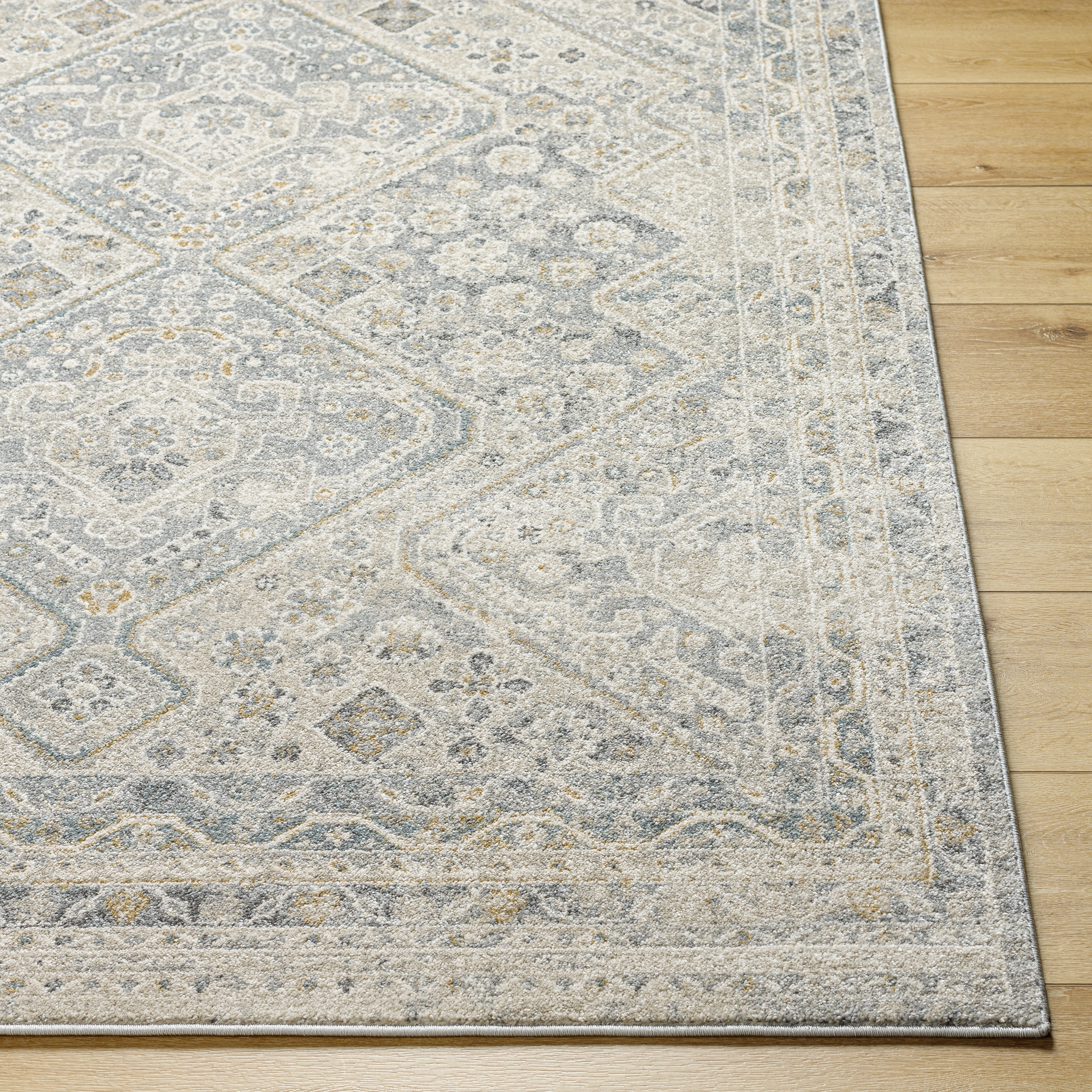 Alpharetta Gray Indoor 9'2" x 12' Machine Woven Rug - Image 2