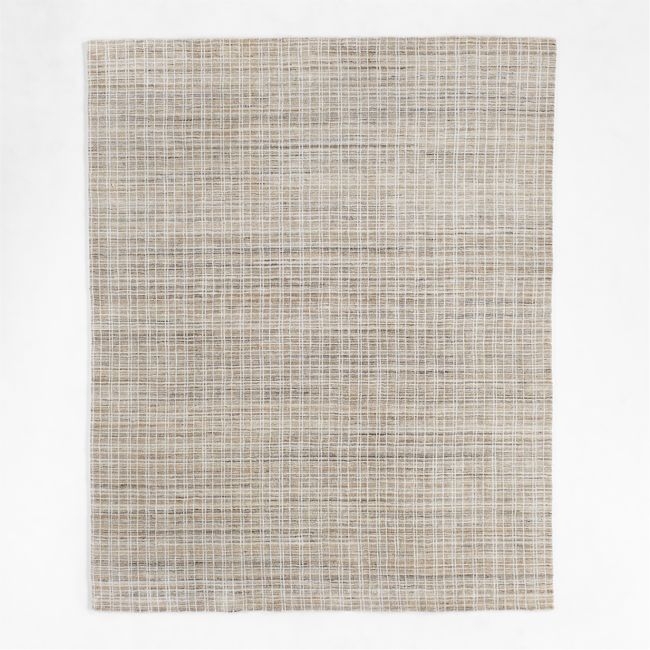 Talence Performance Handwoven Sand Beige Area Rug 6'x9' - Image 0