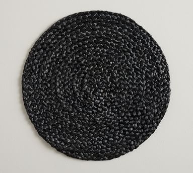 Braided Grass Charger Plate - Black - Image 1