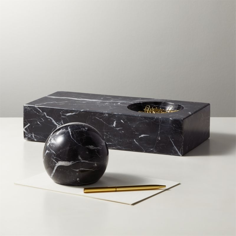 Marble Paperweight and Catchall - Image 5