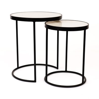 Round Marble Nesting Tables - Image 0