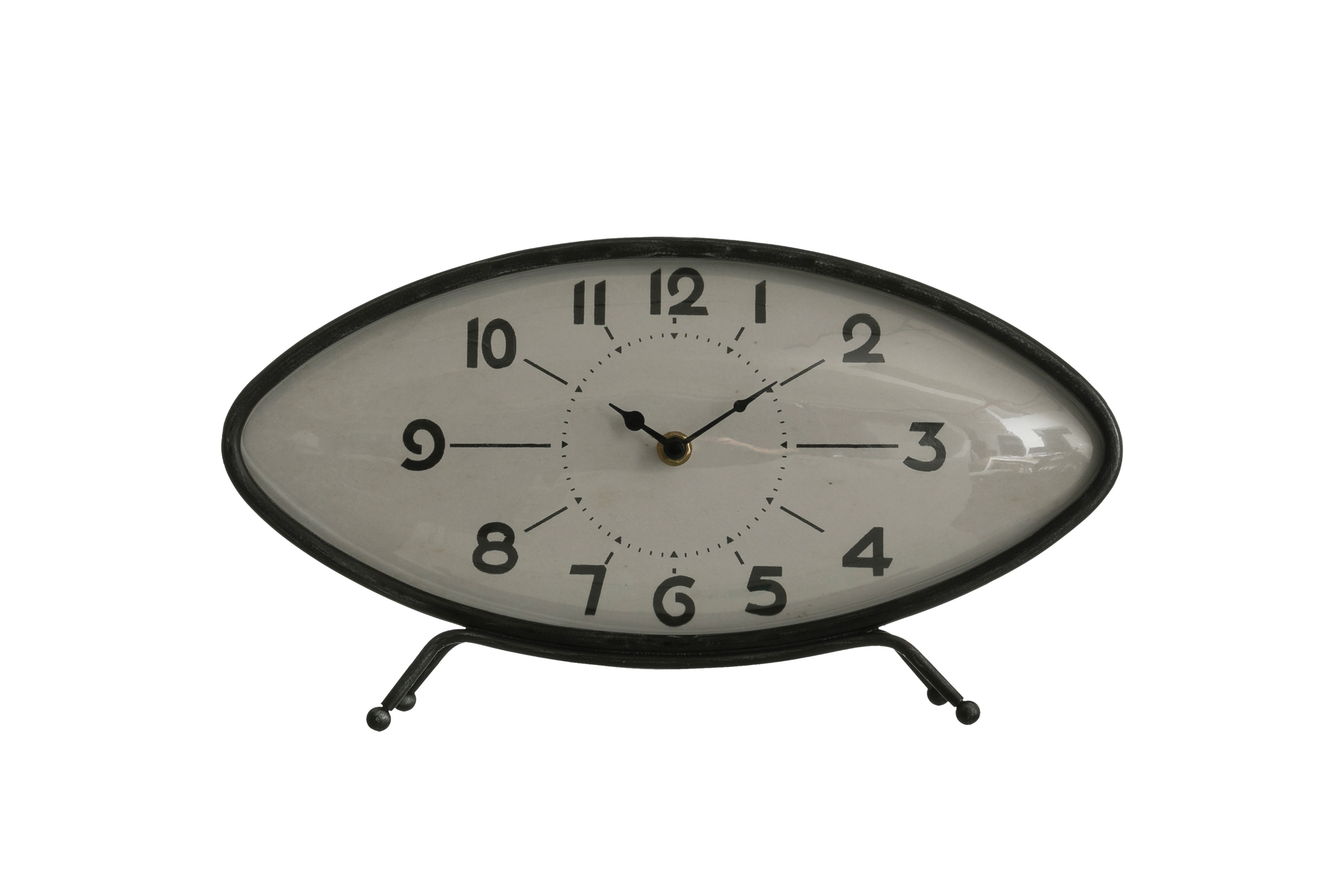 Metal Retro Oval Mantel Clock - Image 0