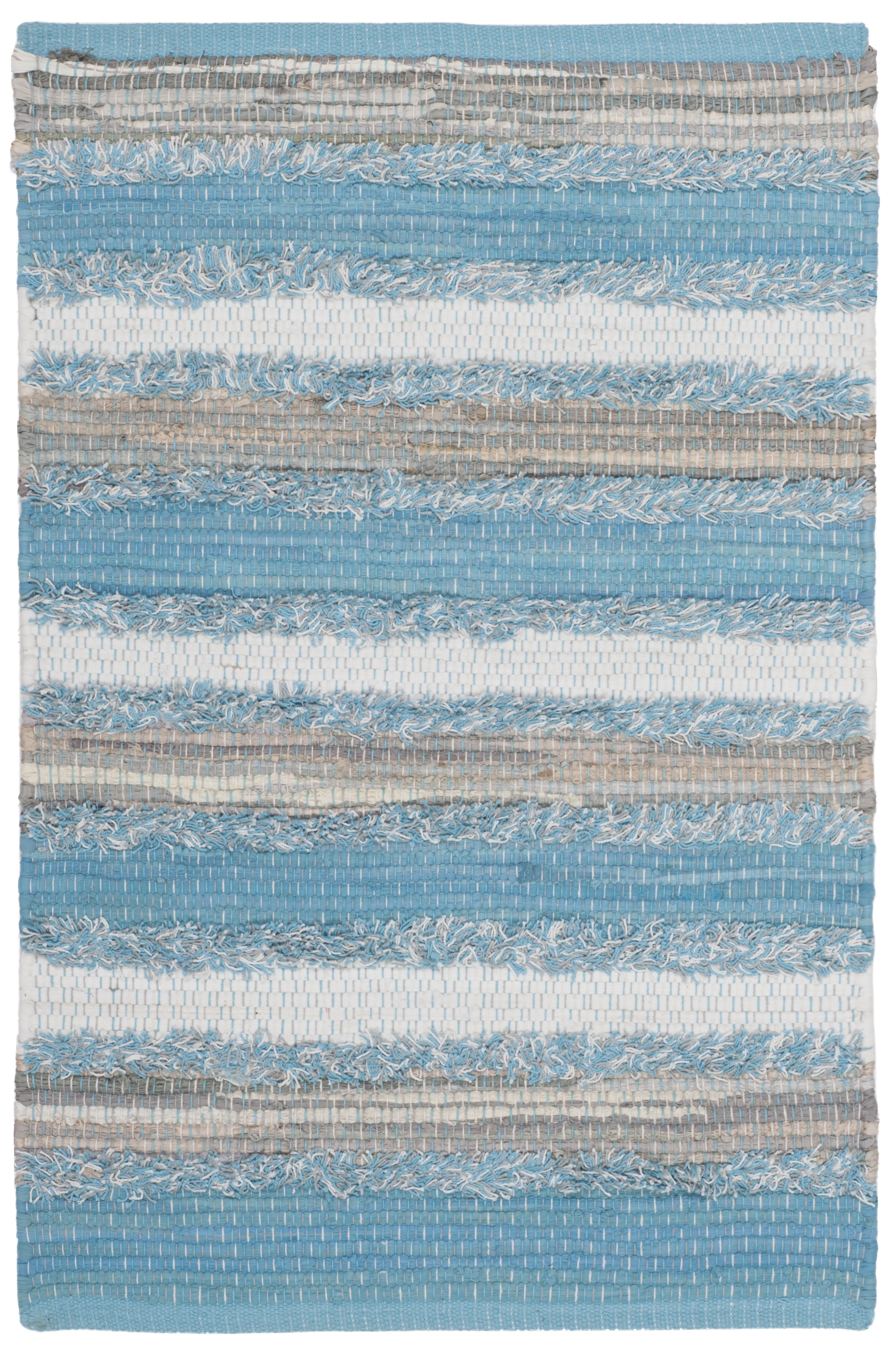 Arlo Home Hand Woven Area Rug, MTK951C, Aqua/Multi,  2' 6" X 4' - Image 0
