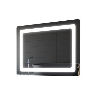 Bathroom Vanity Mirror With Lights For Wall 24 X 32 Inch Lighted Vanity Mirror/Wall Mounted Frameless Led Bathroom Mirror Anti-Fog Waterproof With Touch Switch Dimmable (Horizontal/Vertical) - Image 0