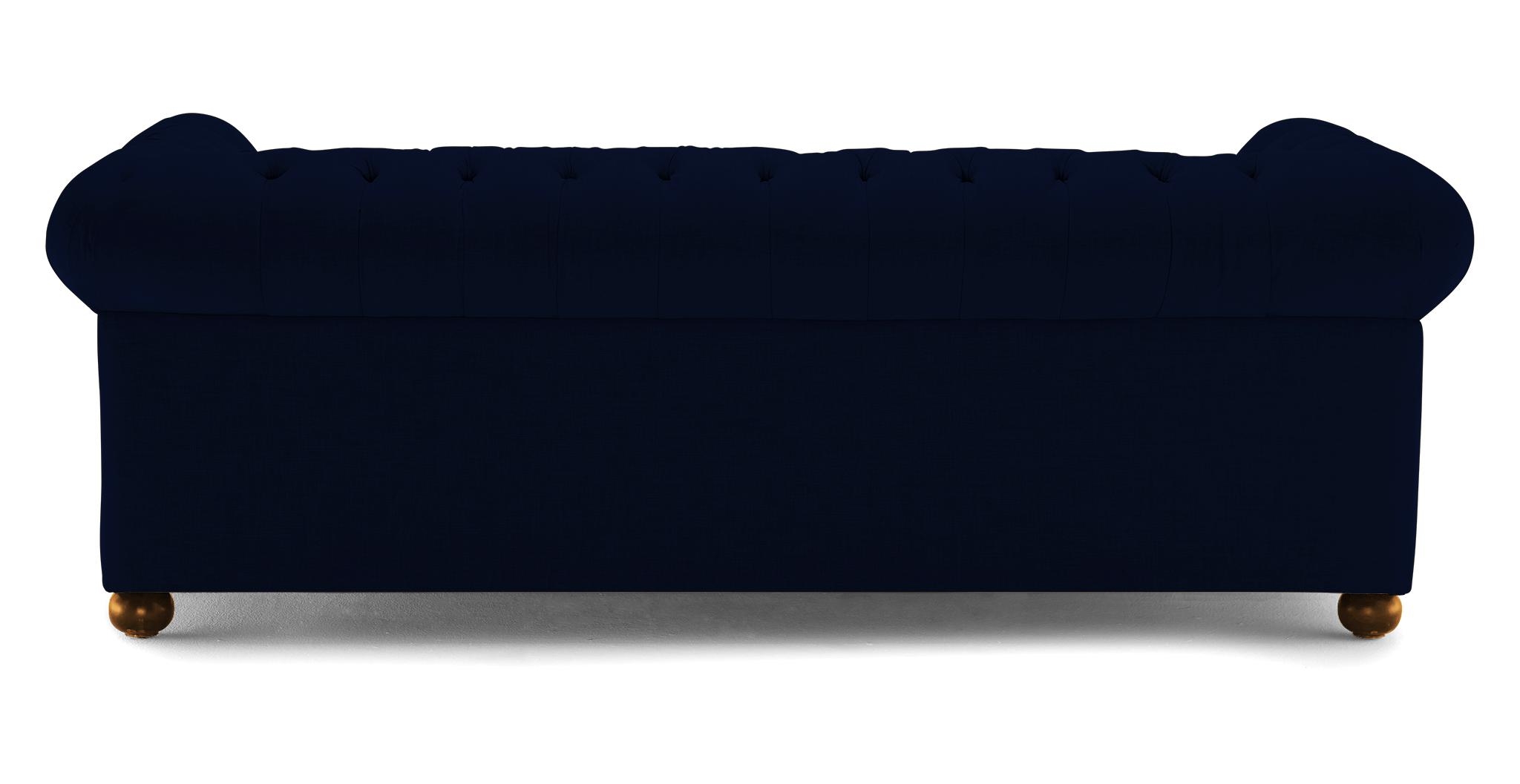 Blue Liam Mid Century Modern Sleeper Sofa - Royale Cobalt - Mocha - Image 4