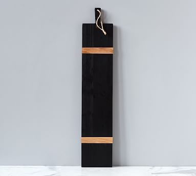 Handmade Reclaimed Wood Charcuterie Board - Black - Image 0