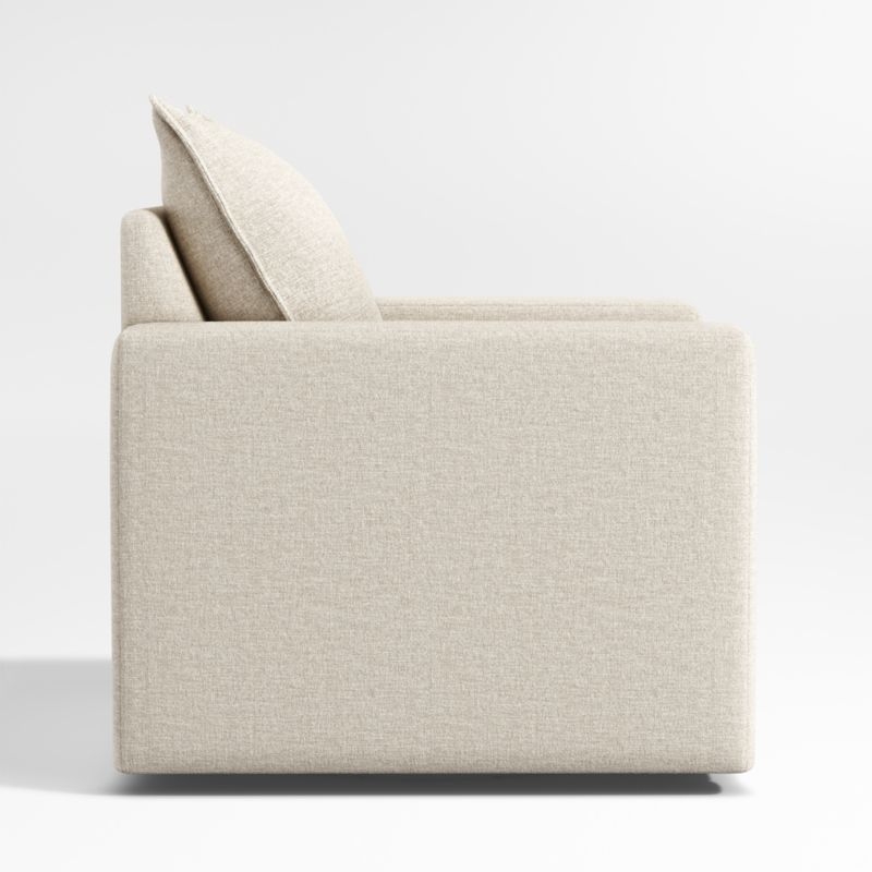 Harbour Natural Flange Nursery Swivel Glider Chair - Image 4
