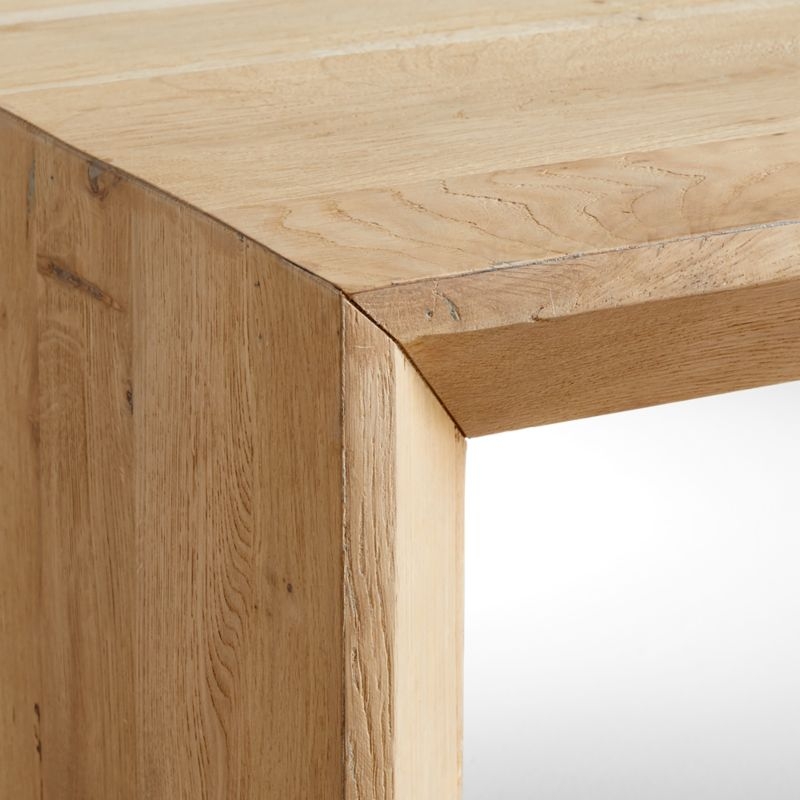 Baja Natural Oak Wood 40" Square Coffee Table - Image 3
