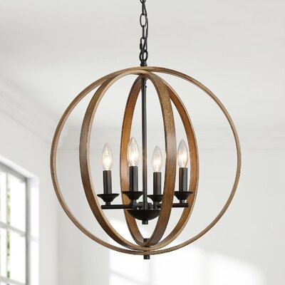 Chevy 4 - Light Shaded Globe Chandelier - Image 0