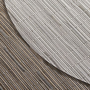 Chilewich Collection Bamboo Mat, Round, Grey Flannel - Image 3