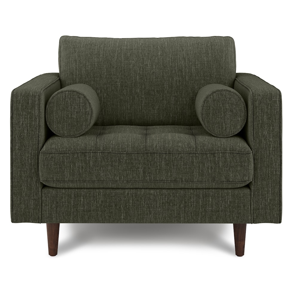 Sven 42" Tufted Lounge Chair - Fir Green - Image 0