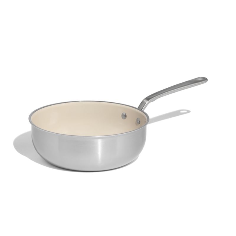 Made In CeramiClad™ Non-Stick 3-Qt. Saucier with Stainless Steel Hardware - Image 3