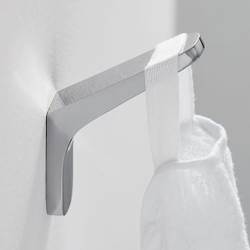 Mid-Century Bathroom Hardware, Chrome, Towel Hook - Image 2