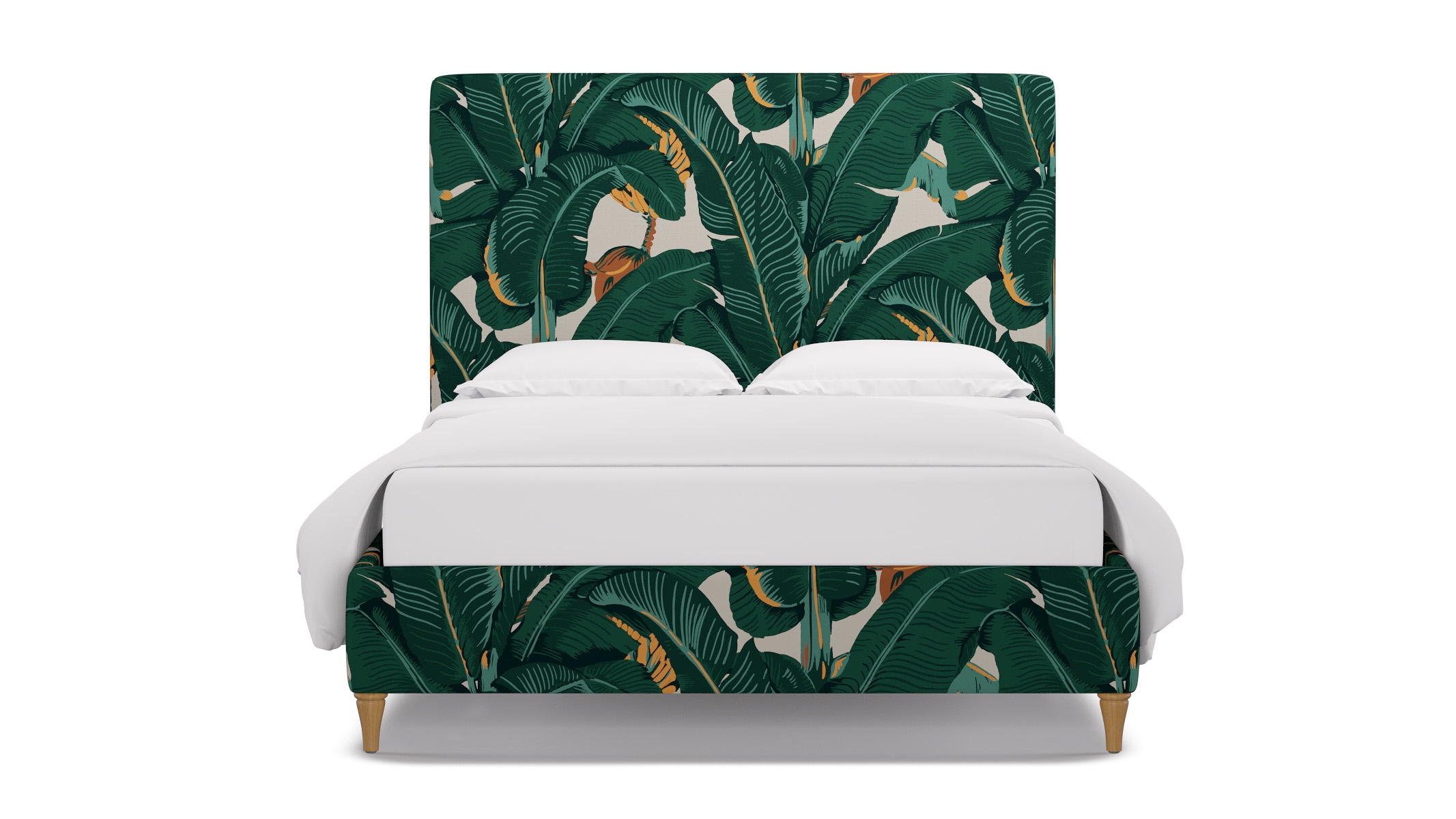 Classic Bed, Martinique®®, Natural Decorative Tapered Leg, Queen - Image 0