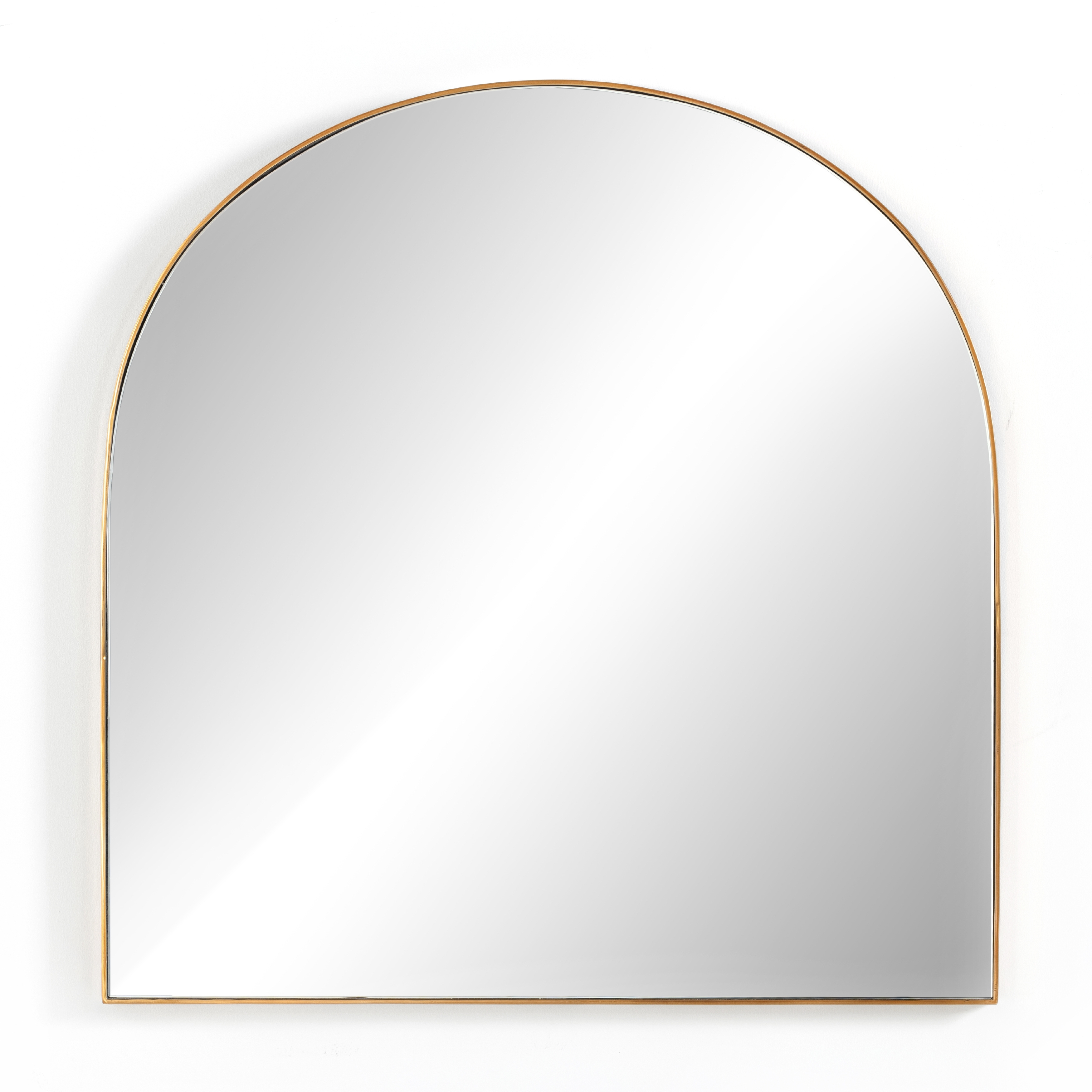 Georgina Wide Mirror-Polished Brass - Image 0