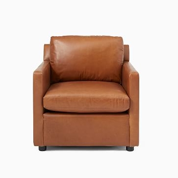 Marin Armchair, Down, Vegan Leather, Cinder, Concealed Support - Image 3